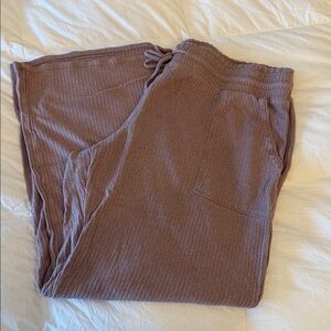 Stars Above Ribbed Lounge Pants in Soft Brown